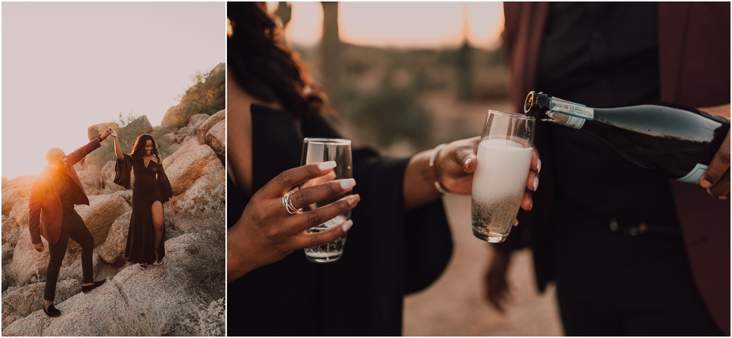 arizona engagement session captured by riss and steven photography