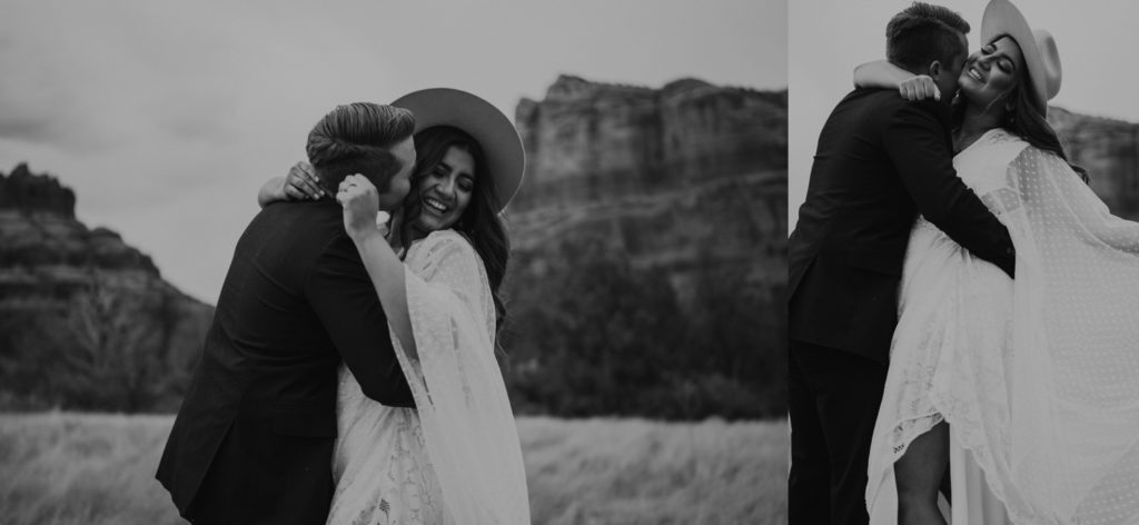 styled elopement in Sedona, Arizona. Captured by Riss + Steven Photography