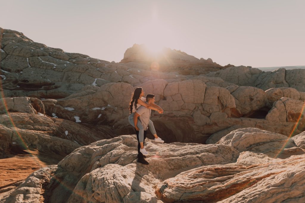 engagement session in Page, Arizona. Captured by Riss + Steven Photography