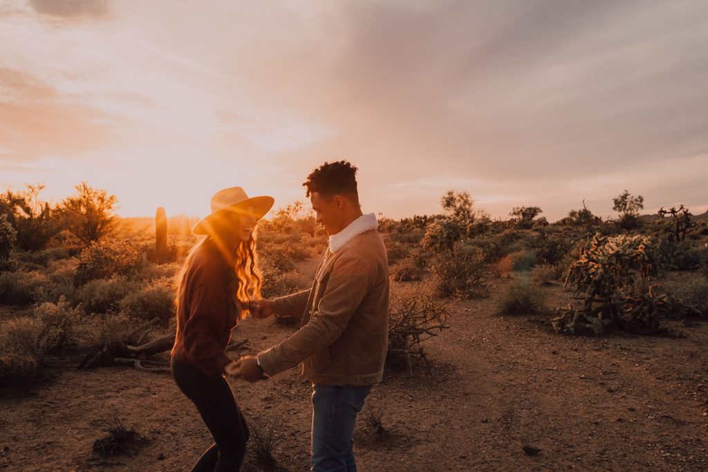 desert couples session in arizona, shot by Riss + Steven photo