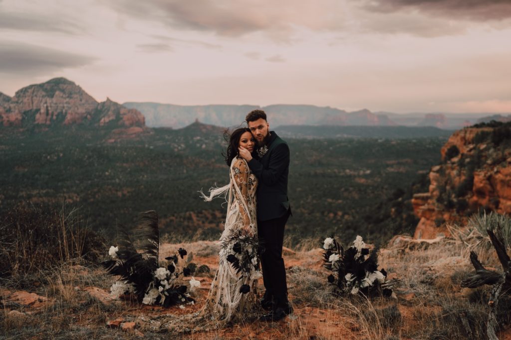 intimate elopement in Arizona, captured by Riss + Steven photography
