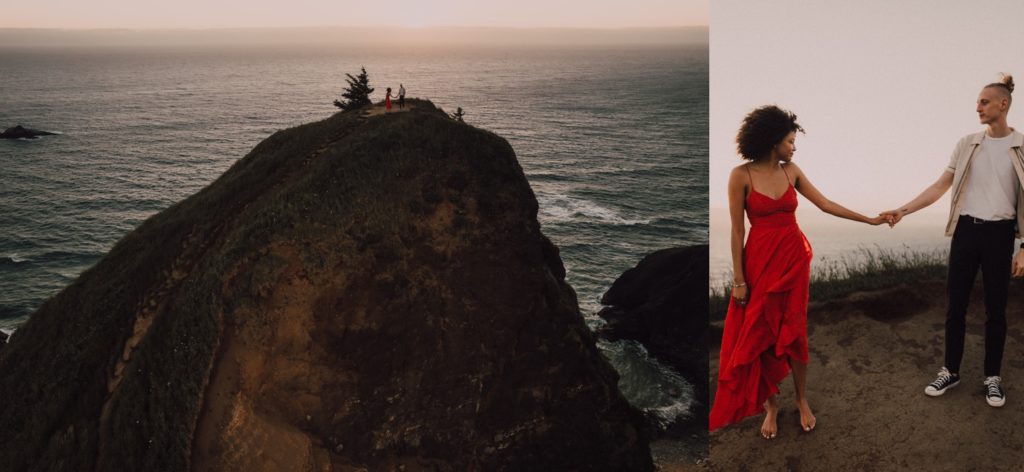 Oregon coast engagement session, shot by Riss and Steven Photography