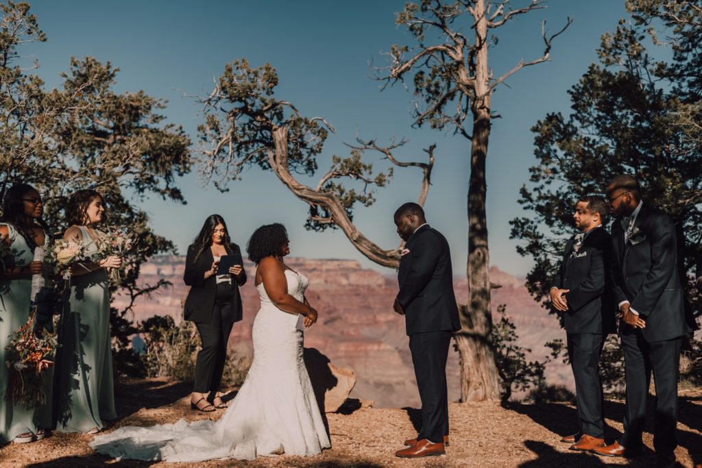 West Coast elopement at The Grand Canyon, captured by RIss and Steven Photography. Destination elopement photographer