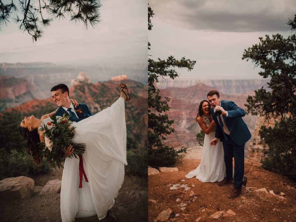 elopement at The Grand Canyon, captured by Riss and Steven Photography