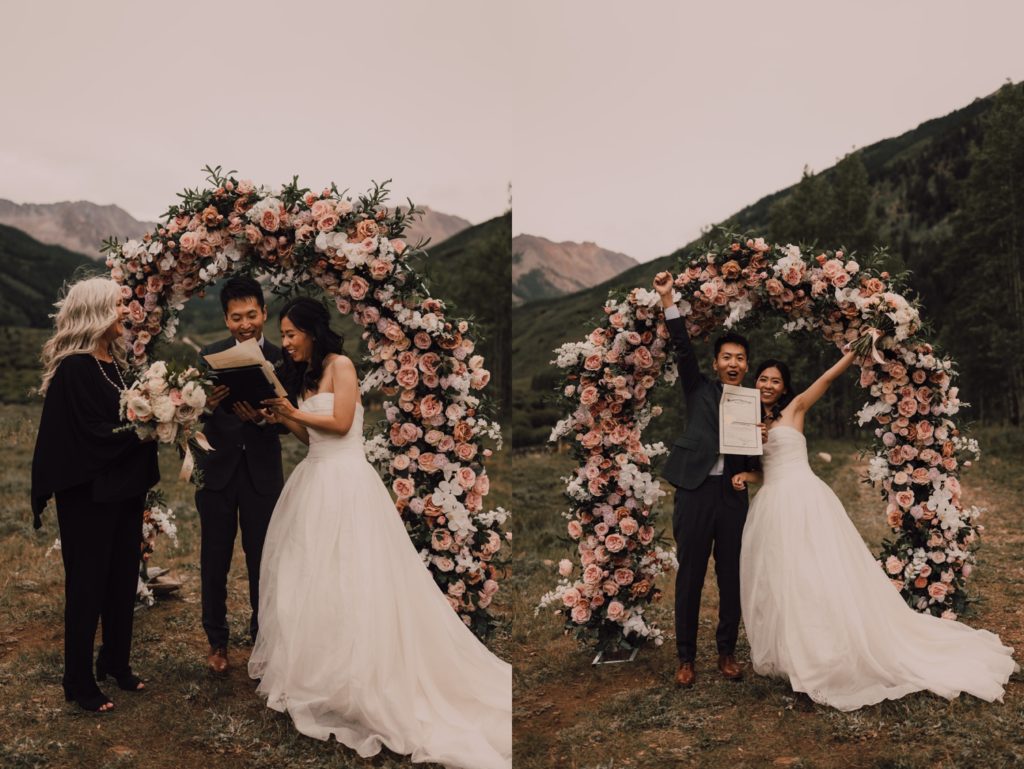 rainy Colorado elopement, captured by Riss and Steven Photography. Destination wedding photographer and videographer. 