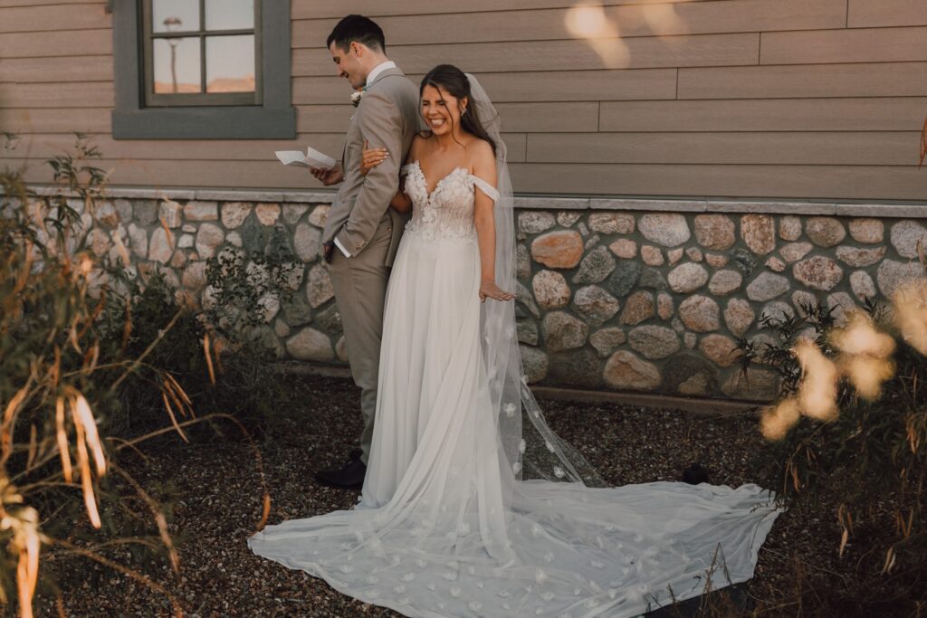 first look alternatives for your wedding day. Photo captured by Riss and Steven Photography