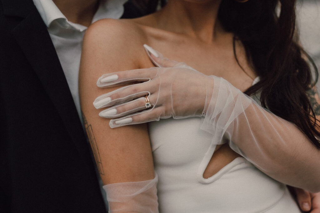 Wedding portraits of the New York City Skyline 