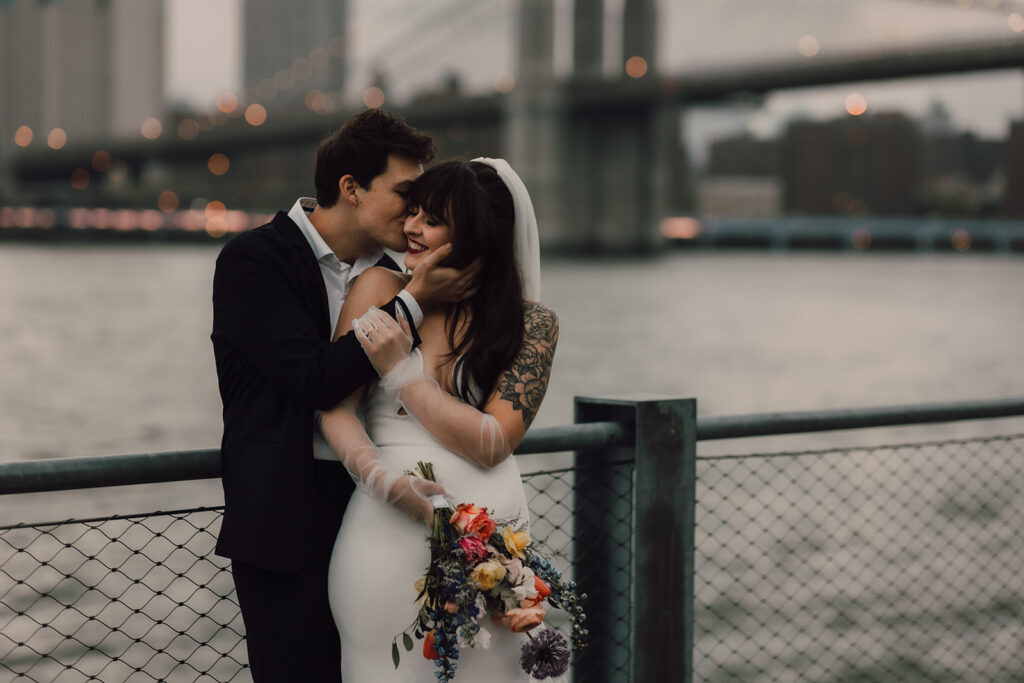 Wedding portraits of the New York City Skyline 