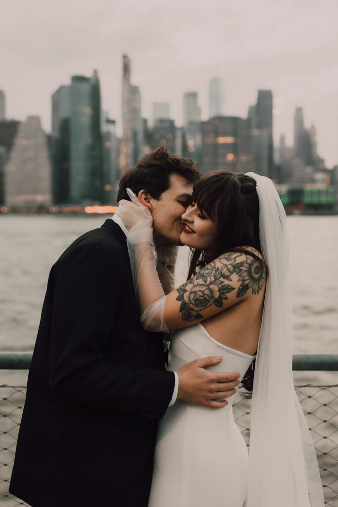 Wedding portraits of the New York City Skyline 