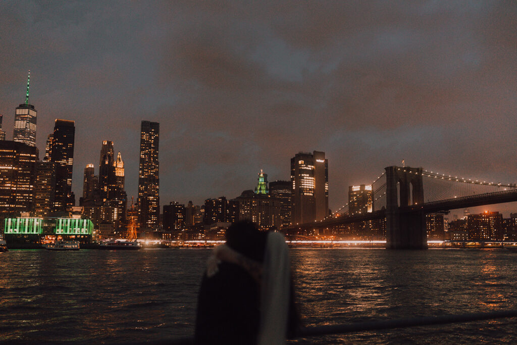 Wedding portraits of the New York City Skyline 