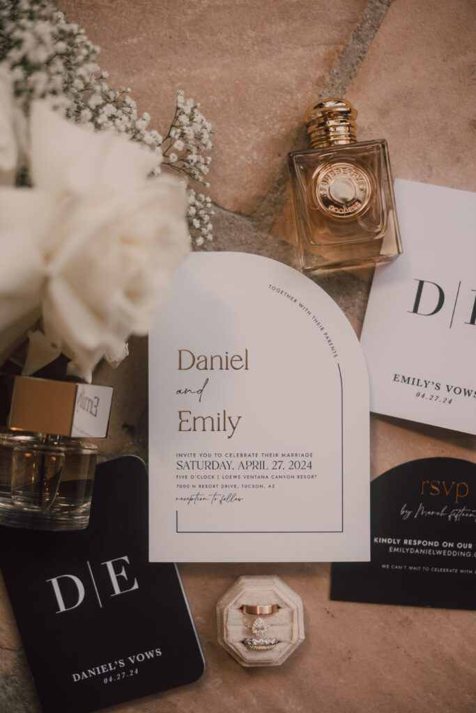 wedding flat lay, wedding invitation, flat lay at wedding