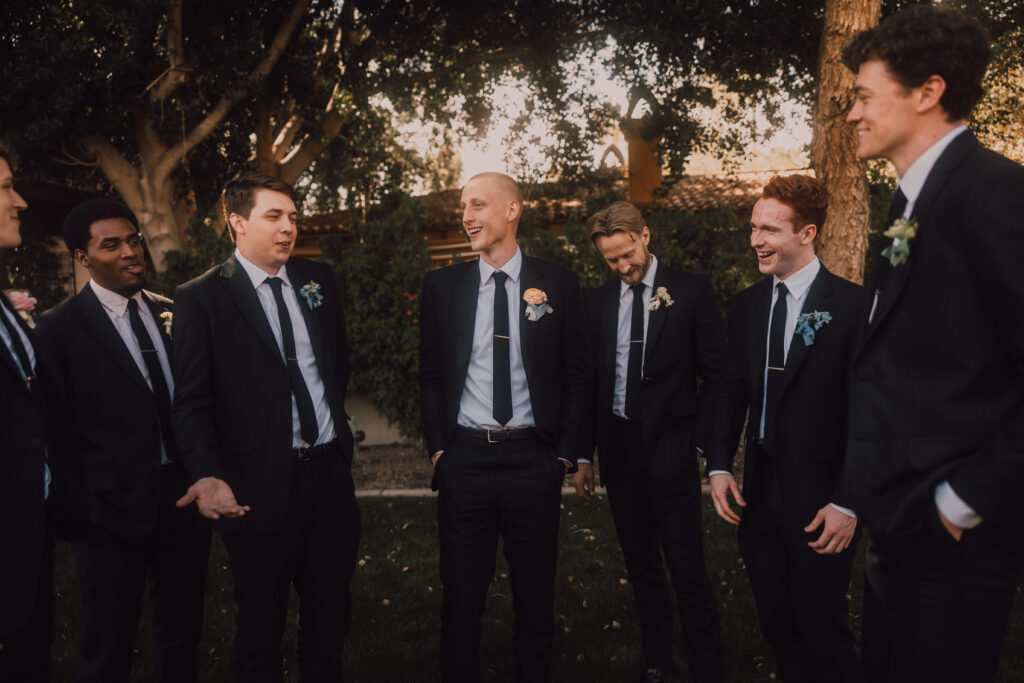 groomsmen in suits