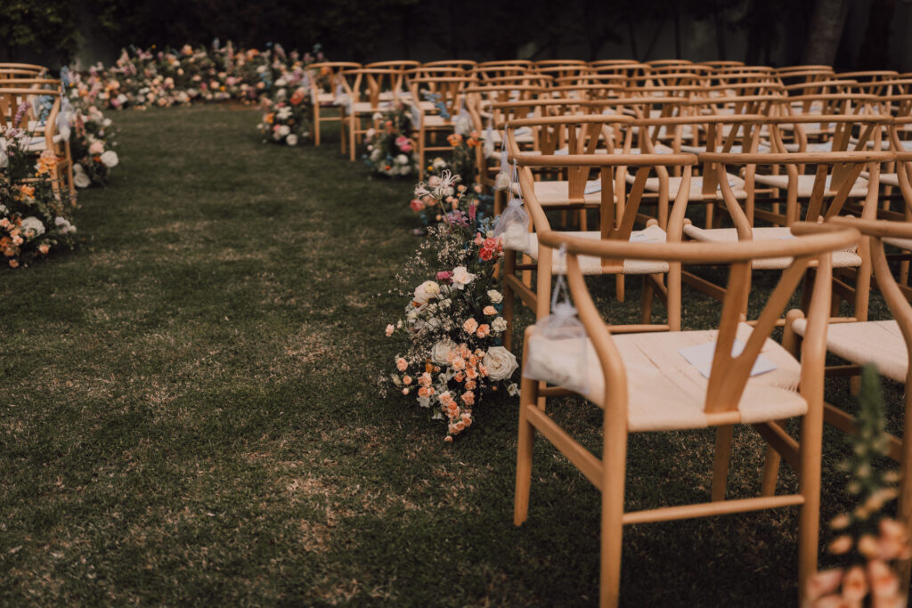 Wedding ceremony florals