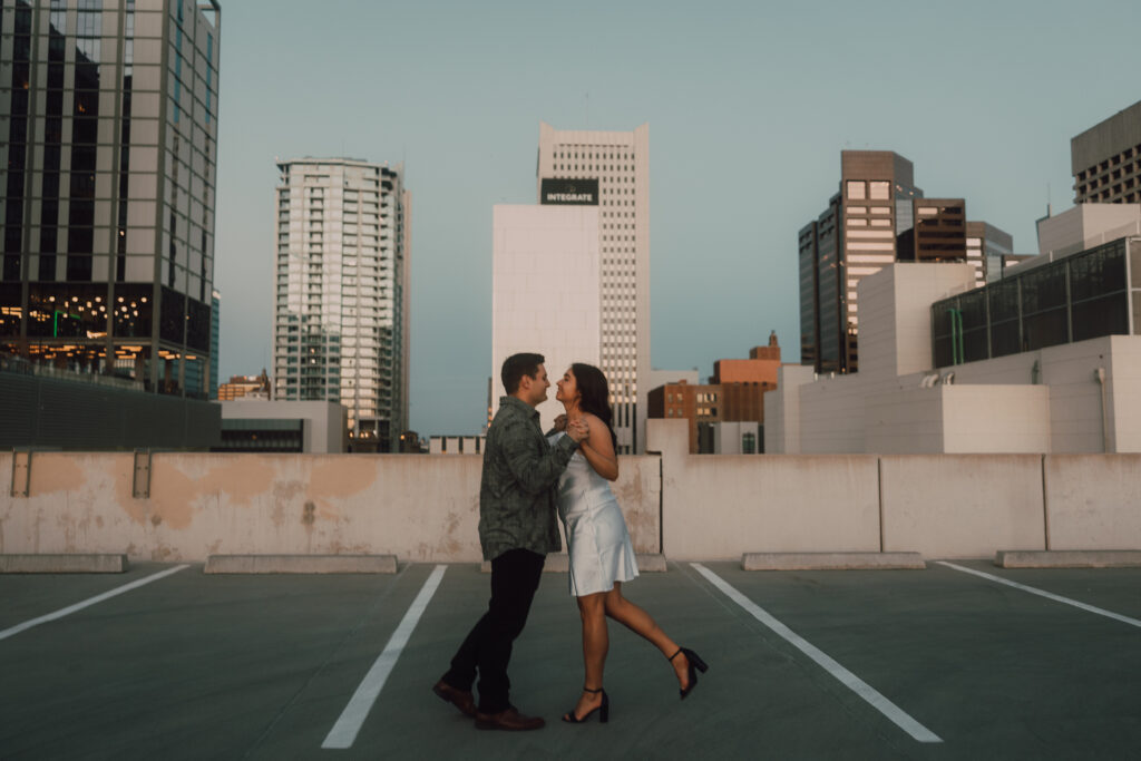 Downtown phoenix engagement session photographer