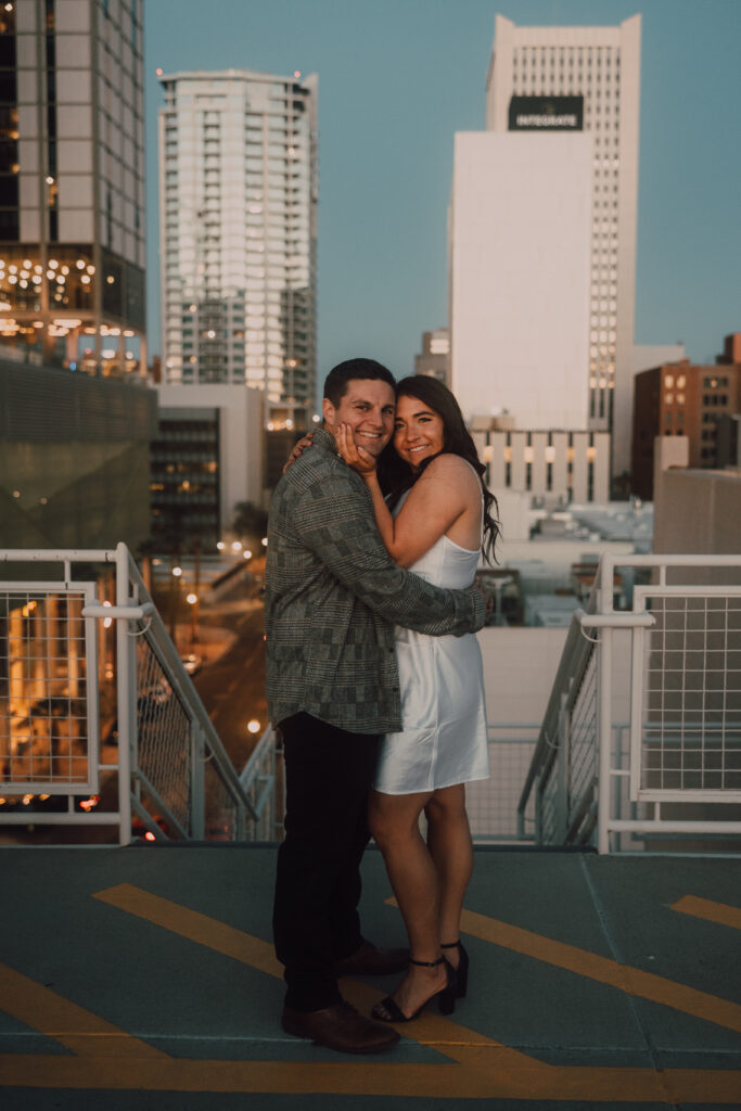 Downtown phoenix engagement session photographer