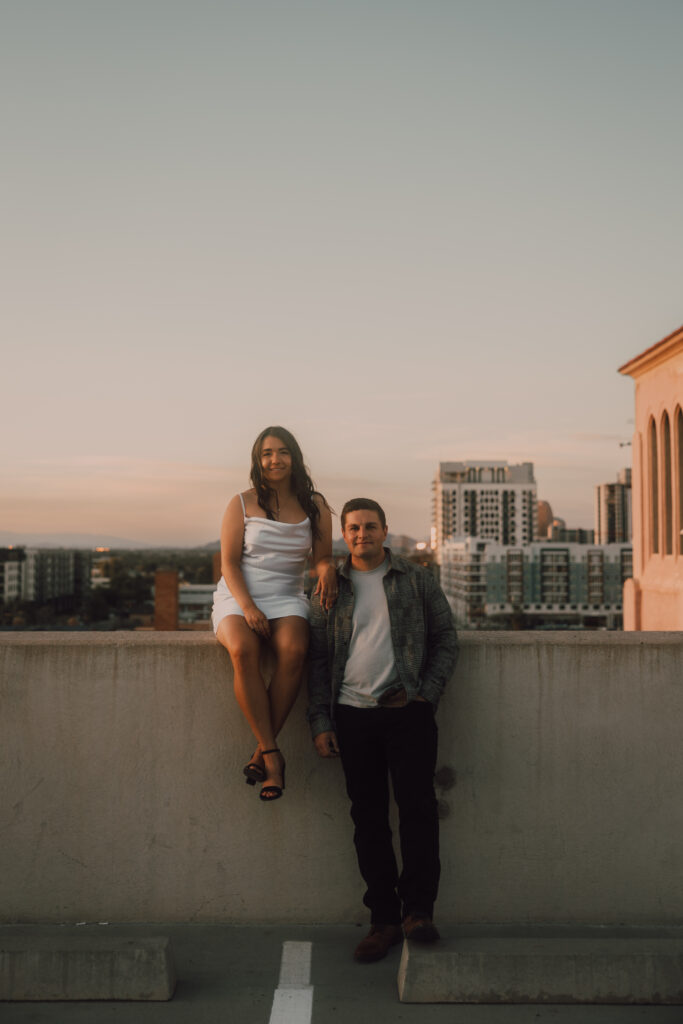 Downtown phoenix engagement session photographer